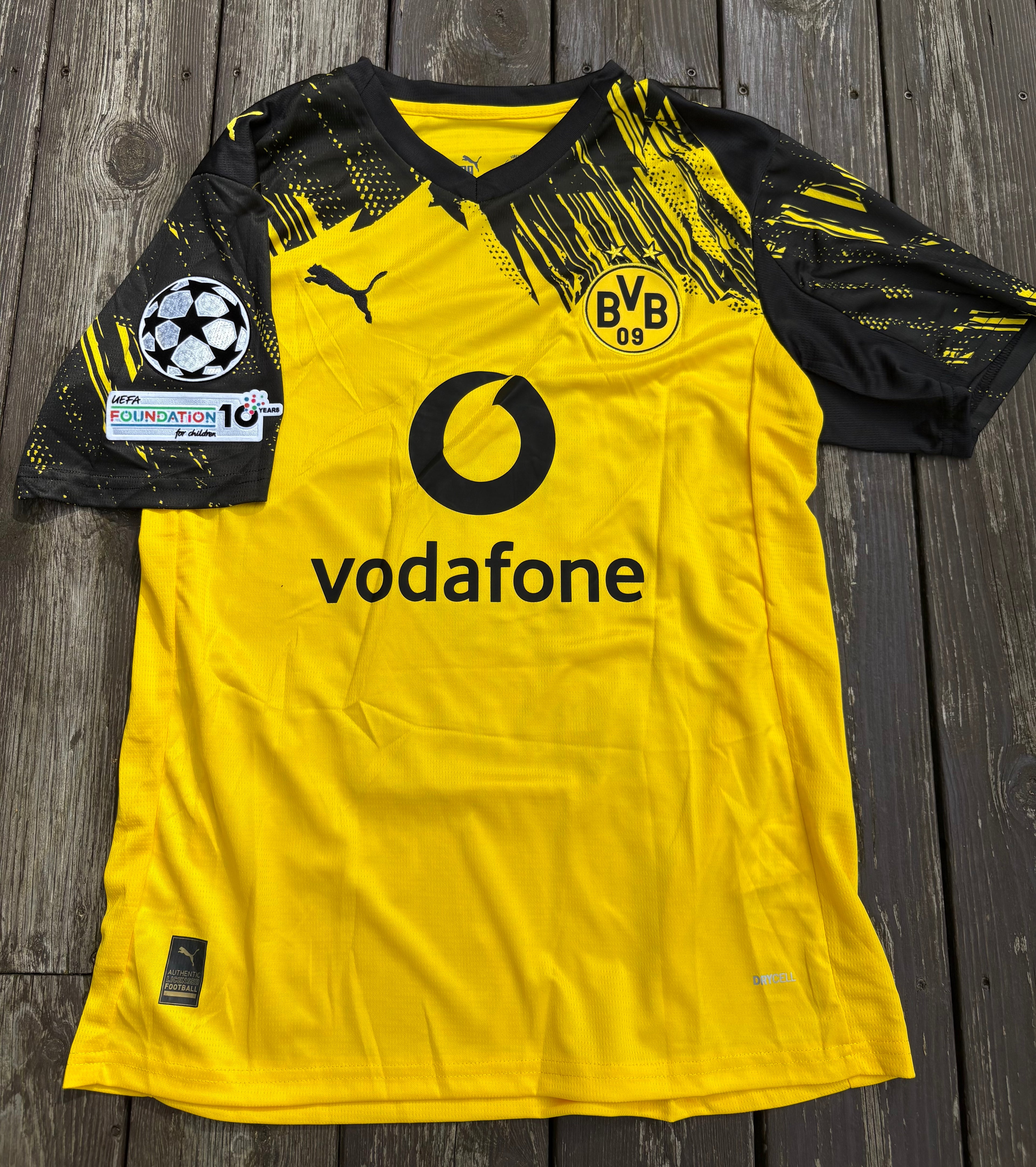 BVB DORTMUND HJEMMEDRAKT 2025/26 MED CHAMPIONS LEAGUE BADGE