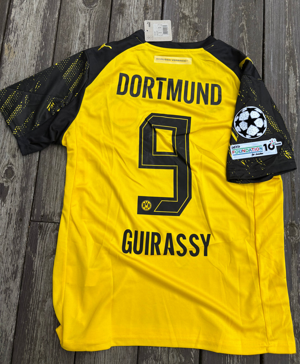 BVB DORTMUND HJEMMEDRAKT 2025/26 MED CHAMPIONS LEAGUE BADGE