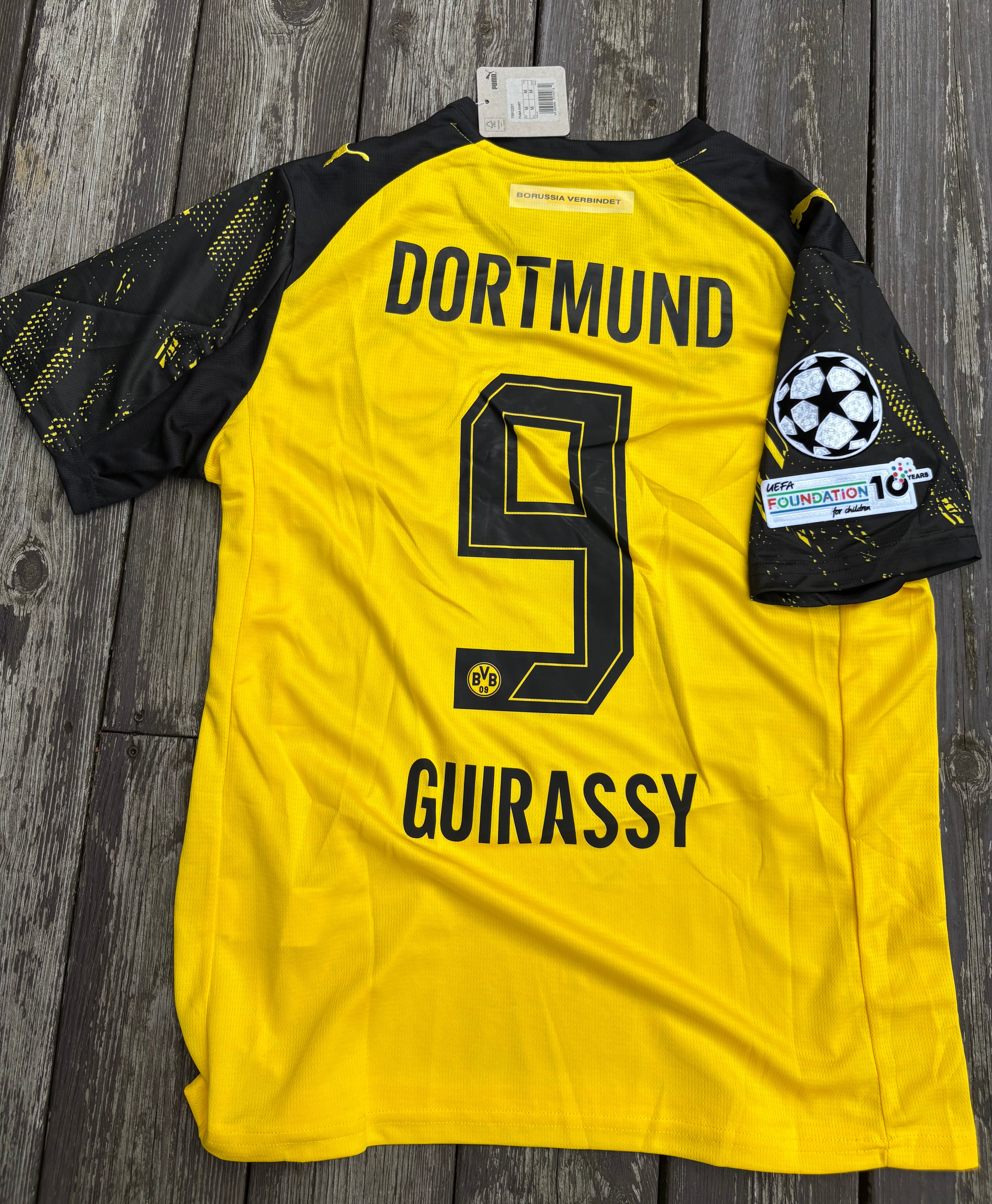 BVB DORTMUND HJEMMEDRAKT 2025/26 MED CHAMPIONS LEAGUE BADGE
