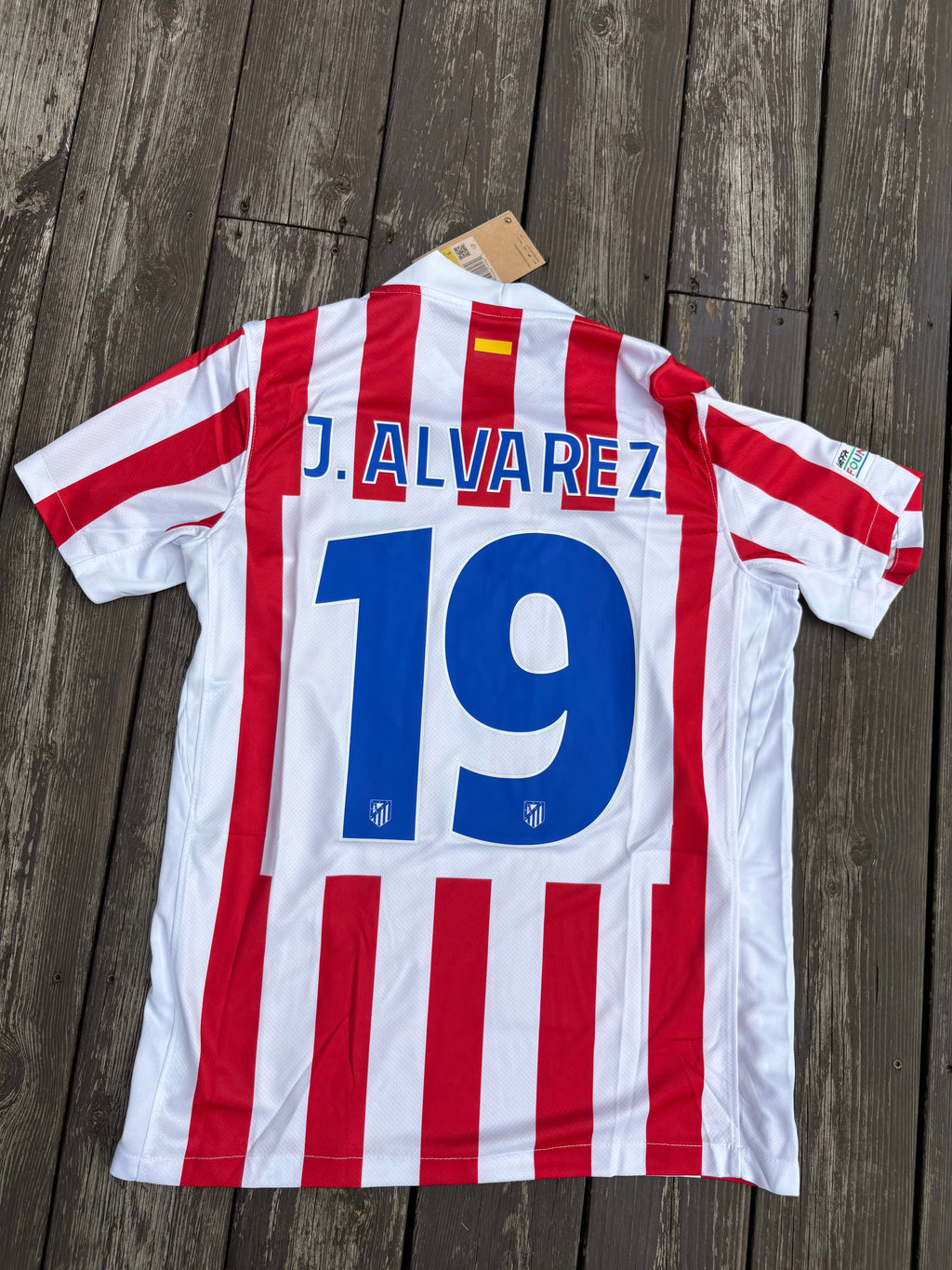 ATLETICO MADRID HJEMMEDRAKT 2025/26 MED CHAMPIONS LEAGUE BADGE
