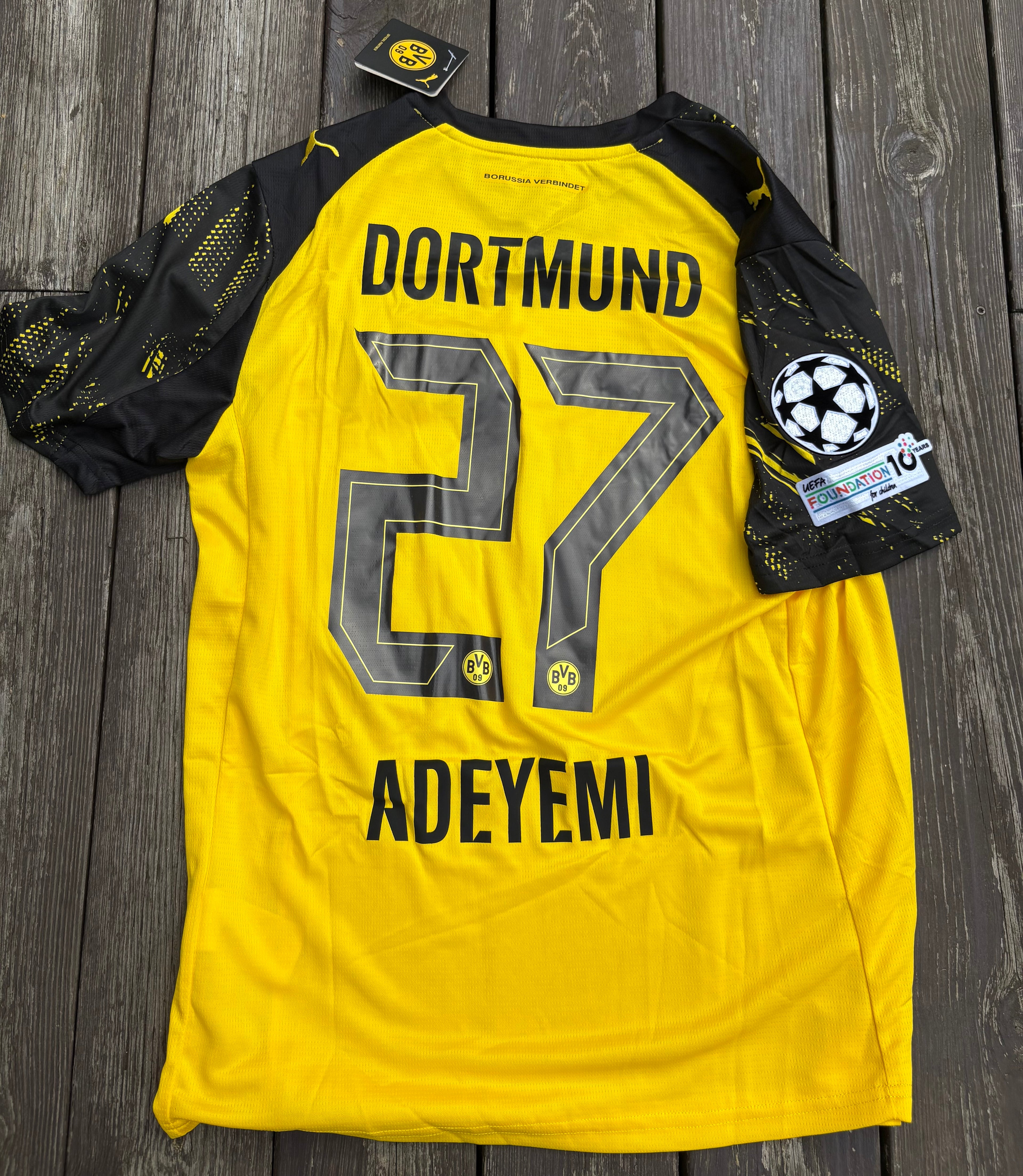BVB DORTMUND HJEMMEDRAKT 2025/26 MED CHAMPIONS LEAGUE BADGE