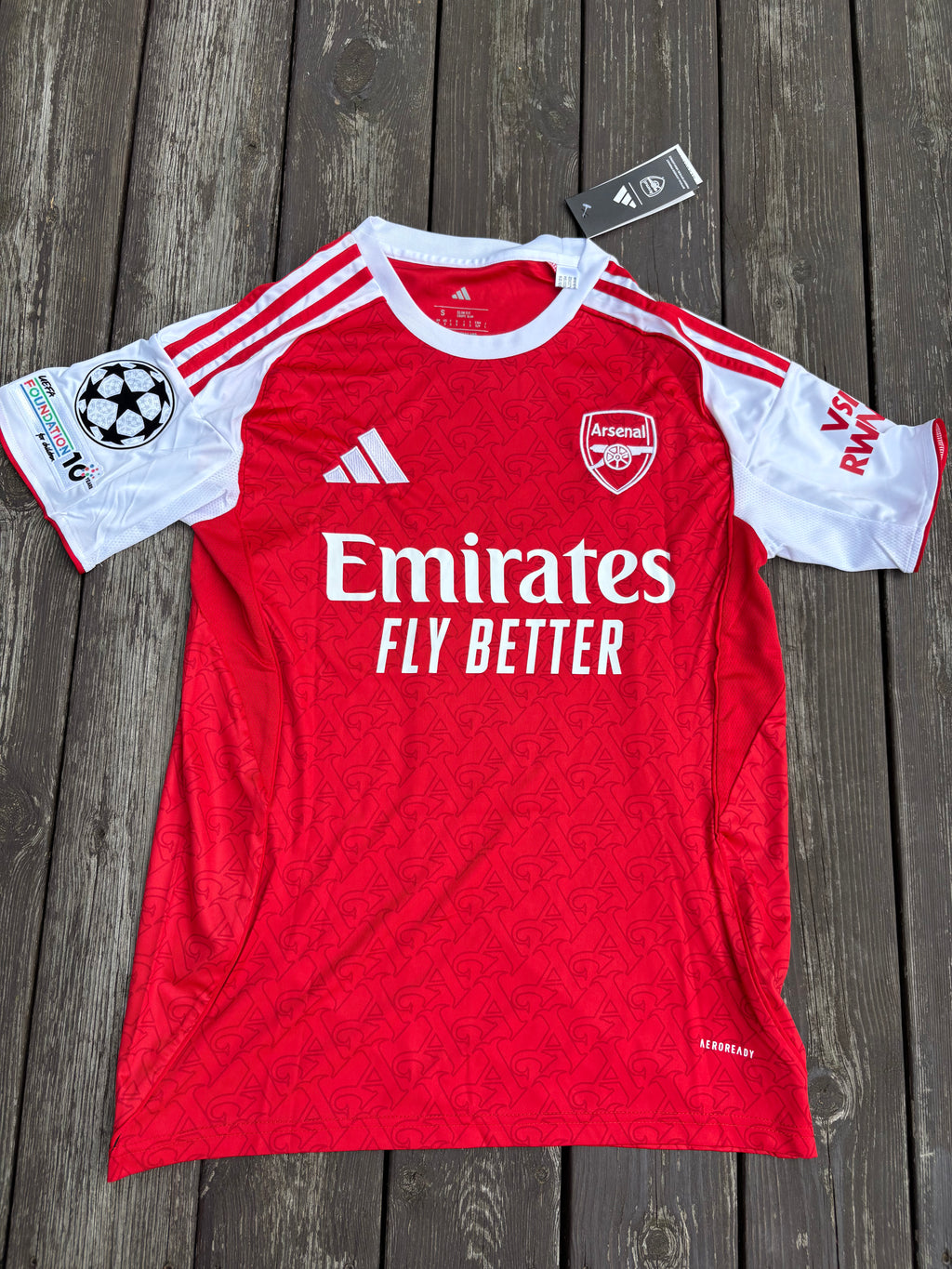 ARSENAL FC HJEMMEDRAKT 2025/26 MED CHAMPIONS LEAGUE BADGE